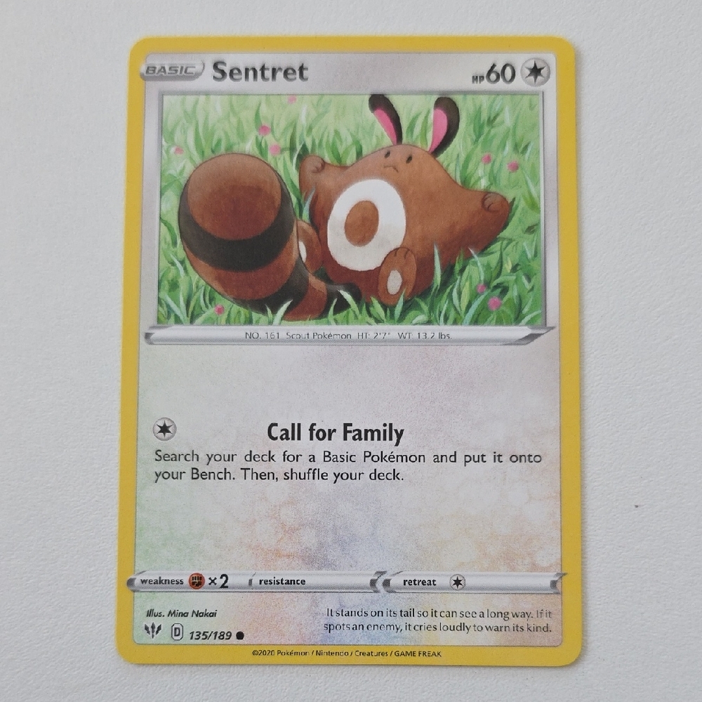 Pokemon Sentret Card
